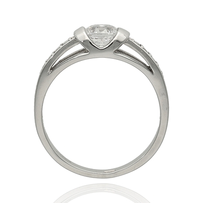 Fehér arany gyűrű 51-es méret (F8PPK/51)